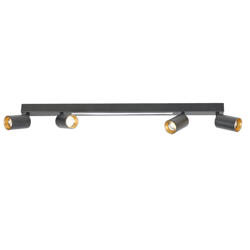 Light prestige Perugia 4 plafon czarny LP-0703/4C BK