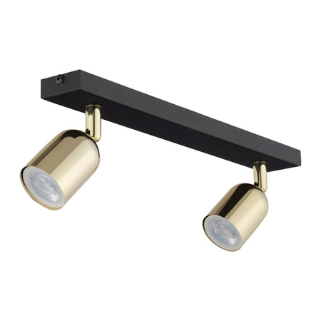 Lampa sufitowa TOP Black Gold 2xGU10