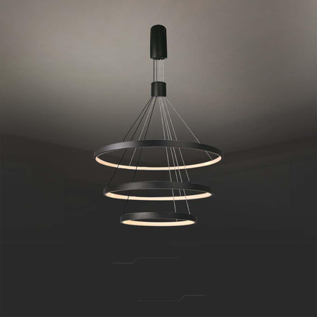 Oprawa Zwieszana V-TAC 46W LED Ściemnialna Czarna VT-7924 3000K 4900lm