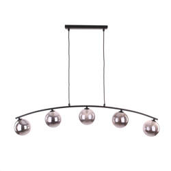 Lampa wisząca AMARO Black/Graphite 5xG9
