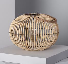 Rattanowa Latarenka LED Lampka solarna 22cm Lampion