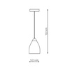 Niki 1 lampa wisząca dymna LP-567/1P dym