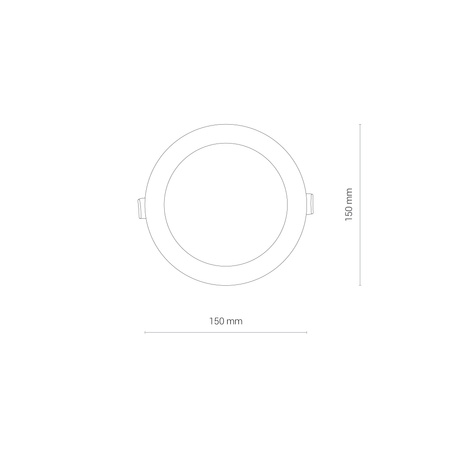 Nowodvorski Lampa podtynkowa biała CL KOS LED 10W