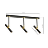 Lampa sufitowa MONZA BLACK / GOLD 3xG9 8W