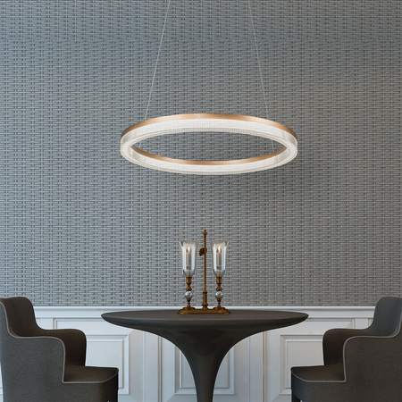 Light prestige Midway Cristal wisząca duża złota Triangle LP-033/1P L GD Cristal Triangle