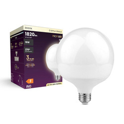 Żarówka LED E27 GLOB G120 18W ciepła 3000K