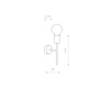 Nowodvorski Kinkiet czarny metalowy RADIUS 
