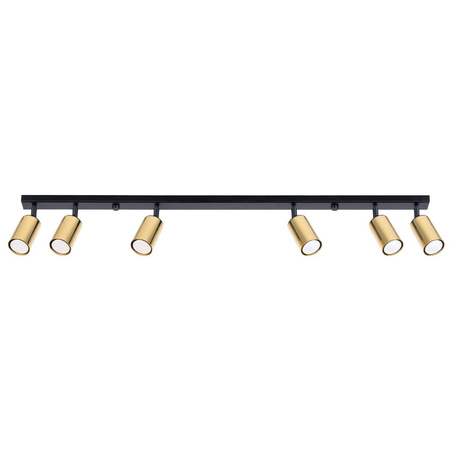 Plafon WINX 6L czarny/złoty