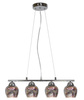 Lampa wisząca regulowana chrom 4xE27