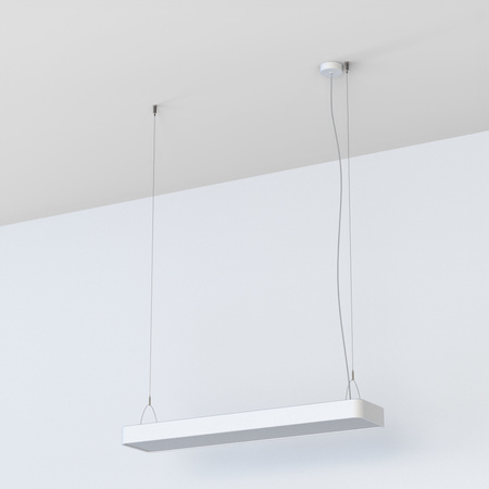 Nowodvorski Lampa wisząca biała SOFT LED 90X20 7545