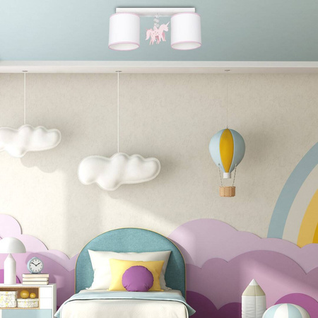 Dziecięca lampa sufitowa UNI 2xE27