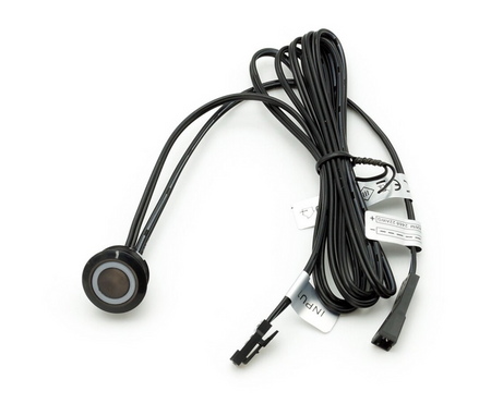 Włącznik do taśm LED dotykowy ze ściemniaczem czarny podblatowy