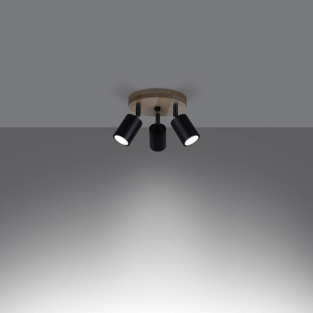 Lampa sufitowa VERDO 3P czarny