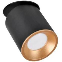 Platinum Oczko Oprawa podtynkowa ruchoma HARON GU10 czarno-złota