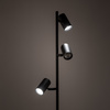  Lampa podłogowa TOP 3xGU10 Czarna