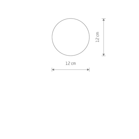 Nowodvorski Klosz biały CAMELEON SNOWBALL 120