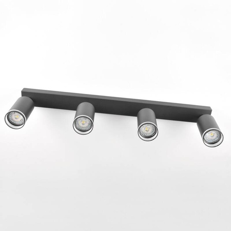 Lampa ścienno-sufitowa PARIS 4 GU10 Czarna