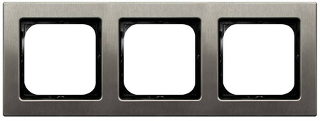 Ramka potrójna Stal Inox Ospel
