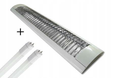 Oprawa rastrowa Lampa Led 20W natynkowa 2x10W T8 60cm 3000K