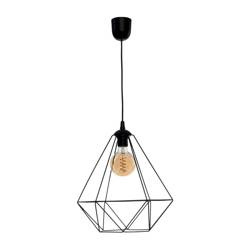 Lampa wisząca BASKET BLACK 1xE27 czarna