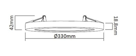 York plafon 2 w 1 4000K czarny LP-330/1C 4BK