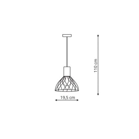 Moderno wisząca mała GU10 LP-1221/1P S BK