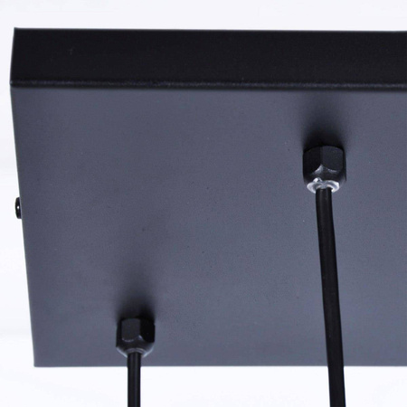 Duża, dekoracyjna, czarna lampa wisząca do jadalni K-4863 z serii GELATO