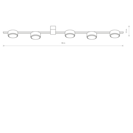 Nowodvorski Lampa sufitowa biała metalowa PILLS