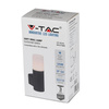 Oprawa Ogrodowa V-TAC GU10 Kinkiet Okrągły Aluminium Czarny 121x80x250mm IP54 VT-7616 3 Lata Gwarancji