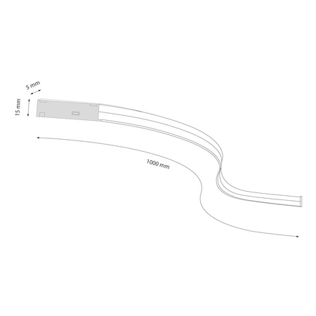 Magnetic track line 5mm 10W 4000K