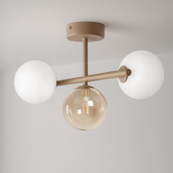 Lampa - dwa kolory kloszy na beżowej podstawie K-5845 z serii LEMO