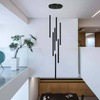  Lampa wisząca Lungo 7xG9 czarna