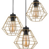 Tk Lighting DIAMOND GOLDlampa wisząca 3xE27