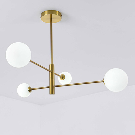 Dorado 4 lampa sufitowa LP-002/4P biało złota