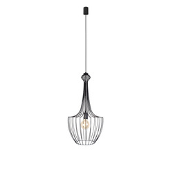 Nowodvorski Lampa wisząca czarna LUKSOR S