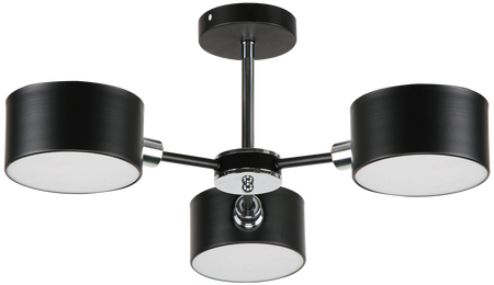 Lampa sufitowa Celtic 3xE14 Black Chrom 