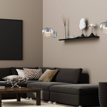 Kinkiet LUNA 1xE14 LED chrom