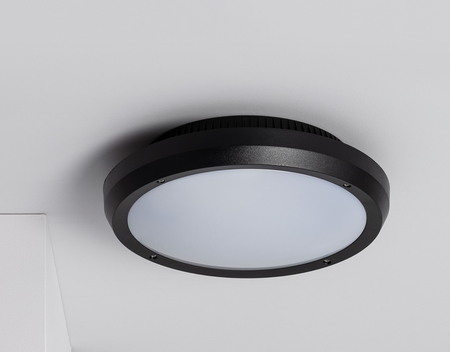 Plafon lampa sufitowa 2xE27 okrągły IP65 czarny