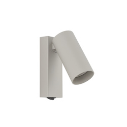 Nowodvorski Kinkiet FOURTY z włącznikiem mini GU10 wys.17cm szer.10cm | Silk gray 11765