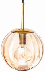 Lampa wisząca sufitowa szklana PANDORA bursztynowa