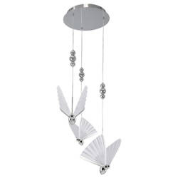 Light prestige Mariposa 3 wisząca talerz chrom LP-1715/3P CH