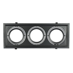 Oprawa Sufitowa Wpuszczana 3xAR111 G53 Czarna V-TAC 35831 VT-7223