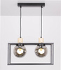 Lampa wisząca czarna metalowa dymiona 2xE27 Retro 2 32-00750