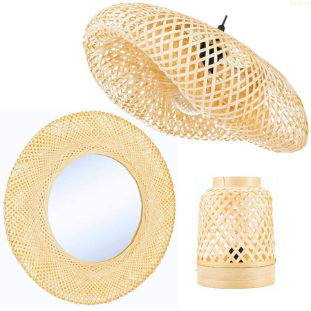 Lampa wisząca BOHO bambusowa duża NUSA 80cm 1xE27