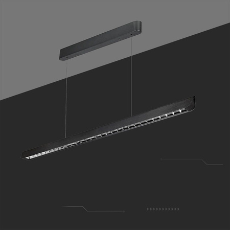 Oprawa V-TAC LED Linear SAMSUNG CHIP LIFUD Driver 36W 60st CCT Zwieszana 120cm Czarna VT-7-36 3000K-4000K-6400K 2880lm 5 Lat Gwarancji