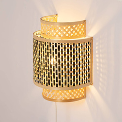 Kinkiet bambusowy dwukolorowy BOHO TH5A