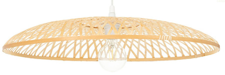 Lampa wisząca boho płaska bambusowa 60cm E27