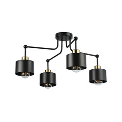 Lampa sufitowa 4xE27 LED Elza czarna