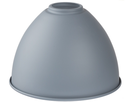 Klosz metalowy okrągły szary kopuła E27 LOFT
