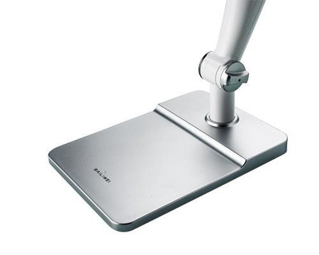 Lampka biurkowa led 10W srebrna na biurko zaciskowa z klipsem